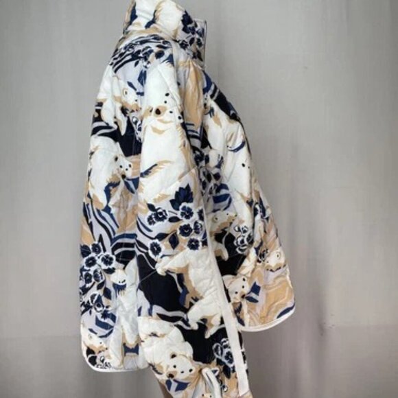 NEW FREE PEOPLE Womens Jacket Size M White/Multi Polar Bear Graphic Puffer - Picture 6 of 8